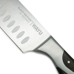 Cuchillo Santoku Black Edition 38cm Wayu Acero