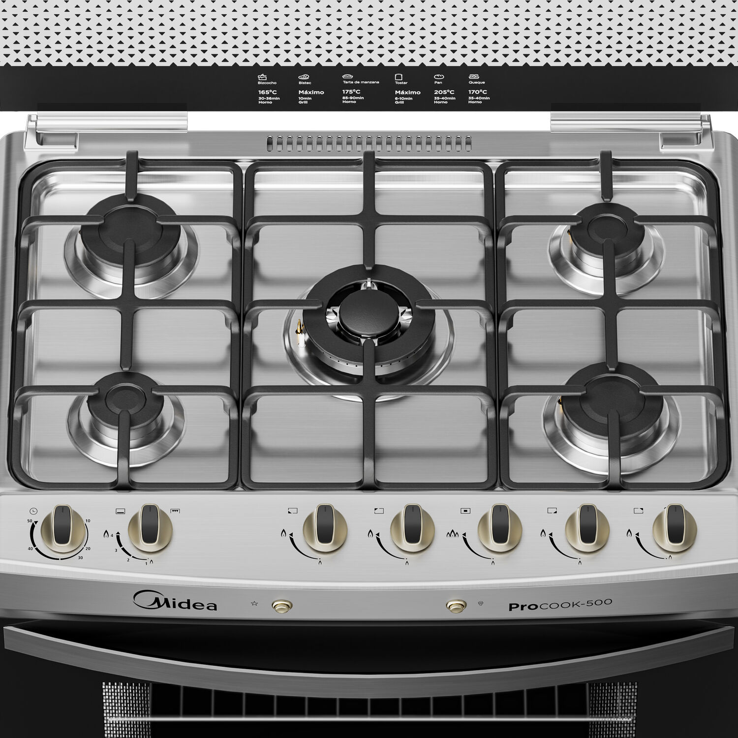 Cocina A Gas Midea MCG-5QPI30NS / 5 Quemadores image number 10.0