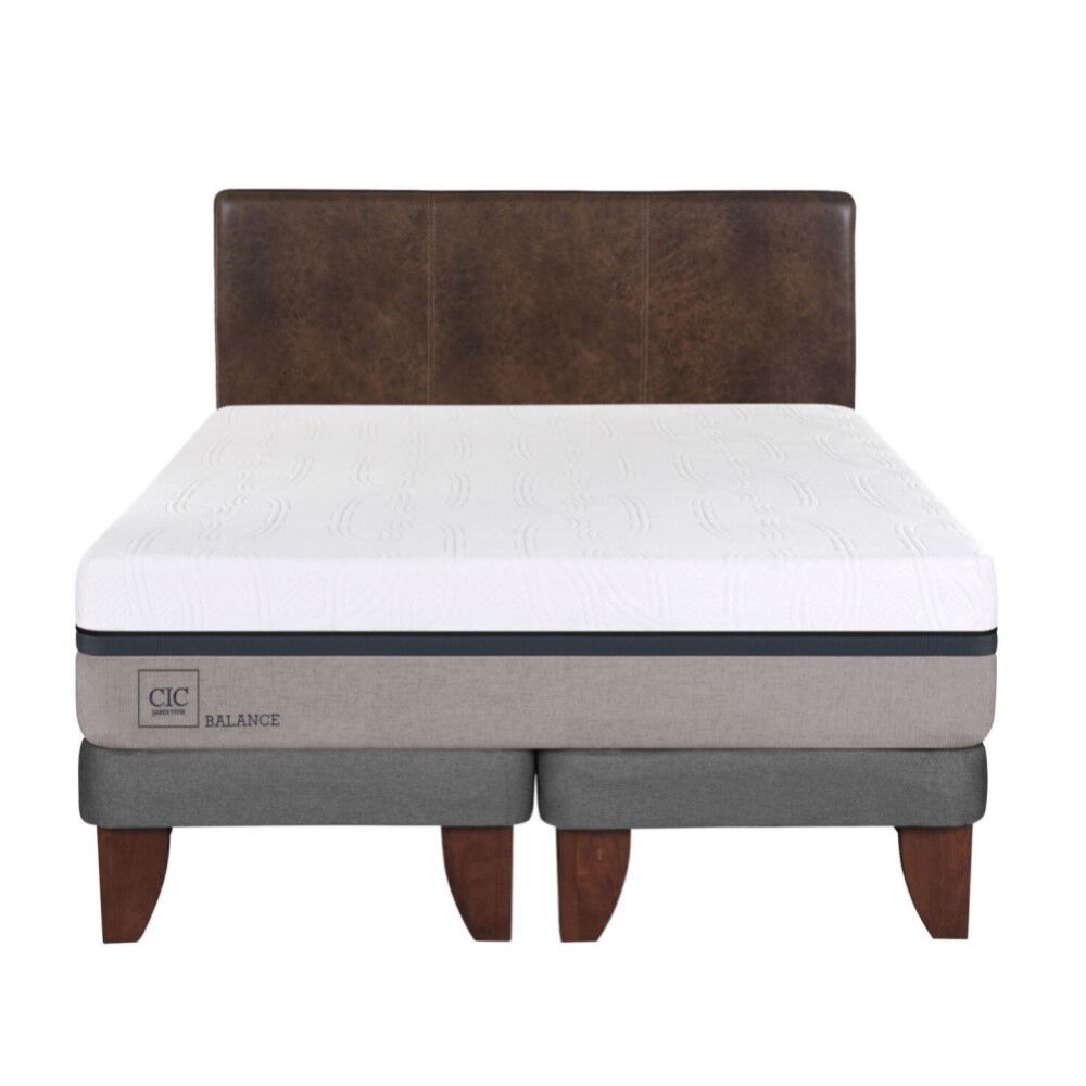 Cama Europea Cic Balance / King / Base Dividida + Respaldo image number 0.0