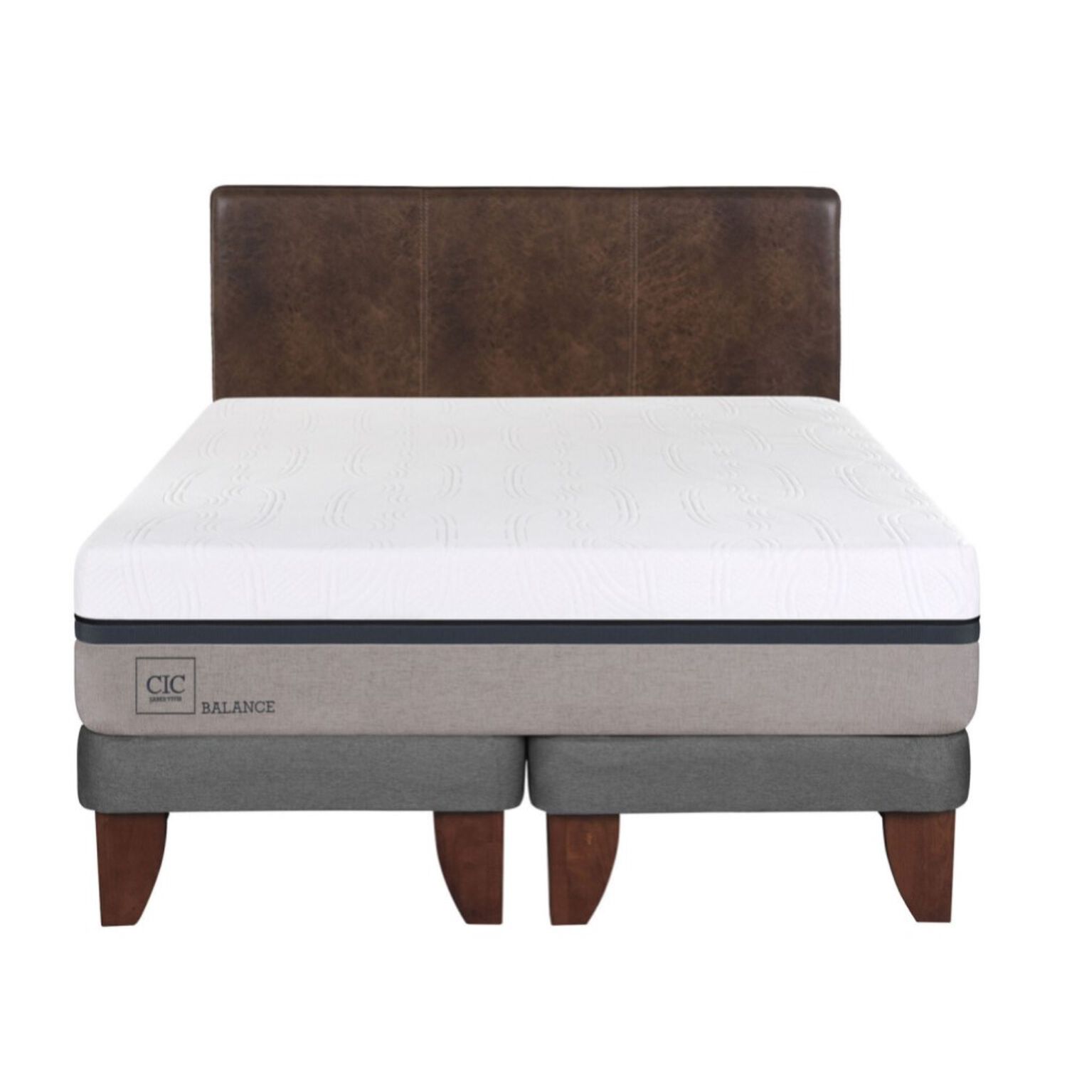 Cama Europea Cic Balance / King / Base Dividida + Respaldo image number 0.0