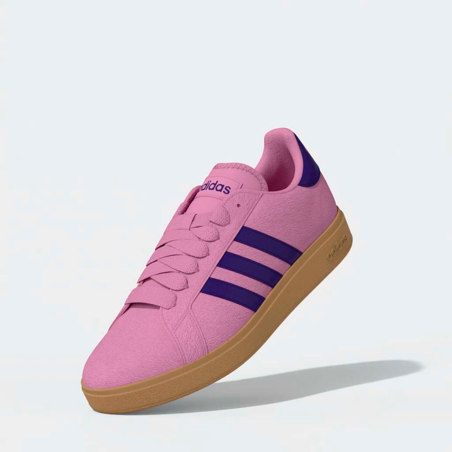 Zapatilla Urbana Mujer Adidas Grand Court Base 00s Rosado image number 2.0