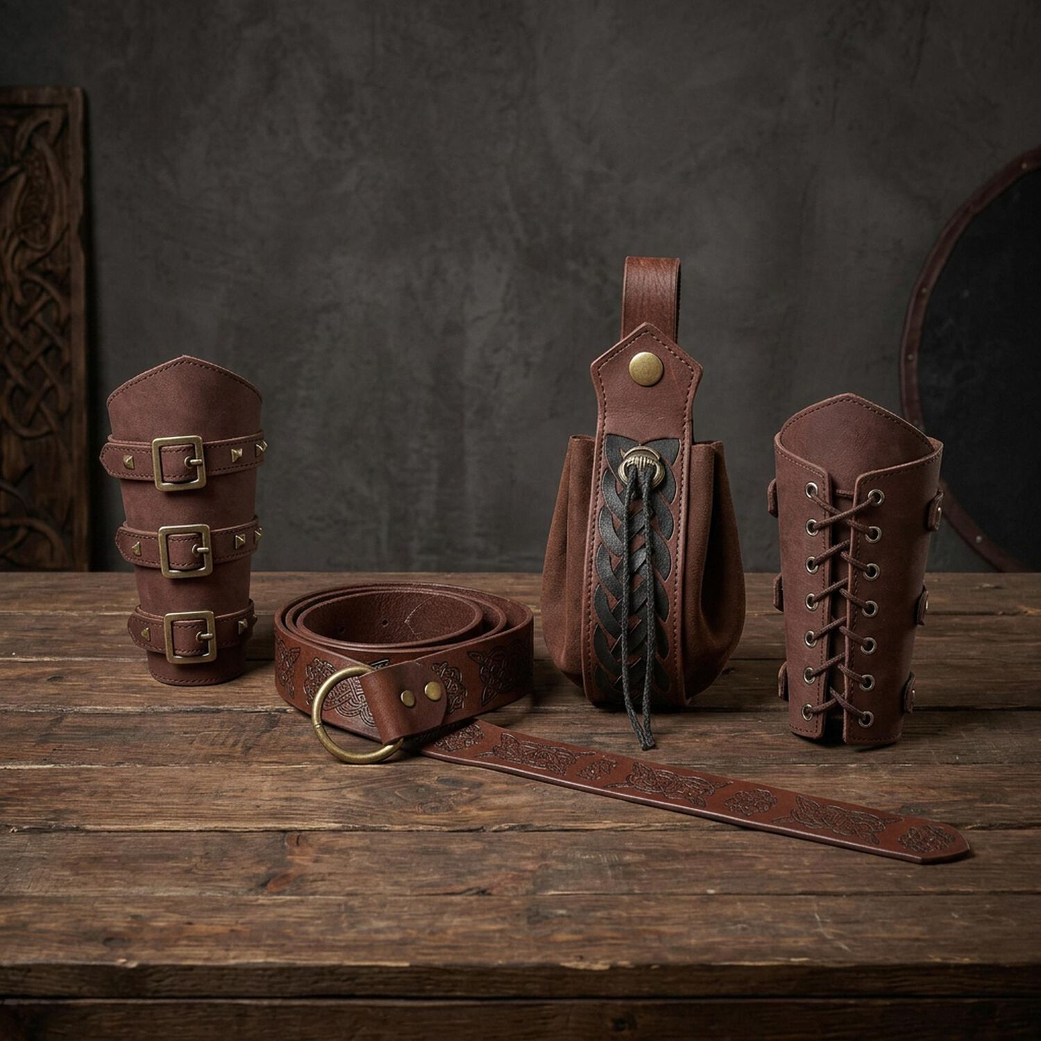 Accesorio Disfraz Cosplay Vikingo Caf&eacute; image number 16.0