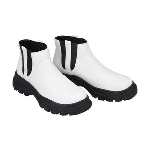 Botin Mujer Blanco Cota Police