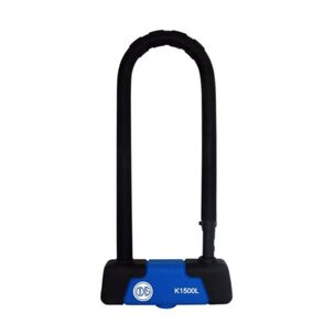 Candado Bicicleta U Lock Odis K1500l 15x285mm Negro Azul Llave Mapa