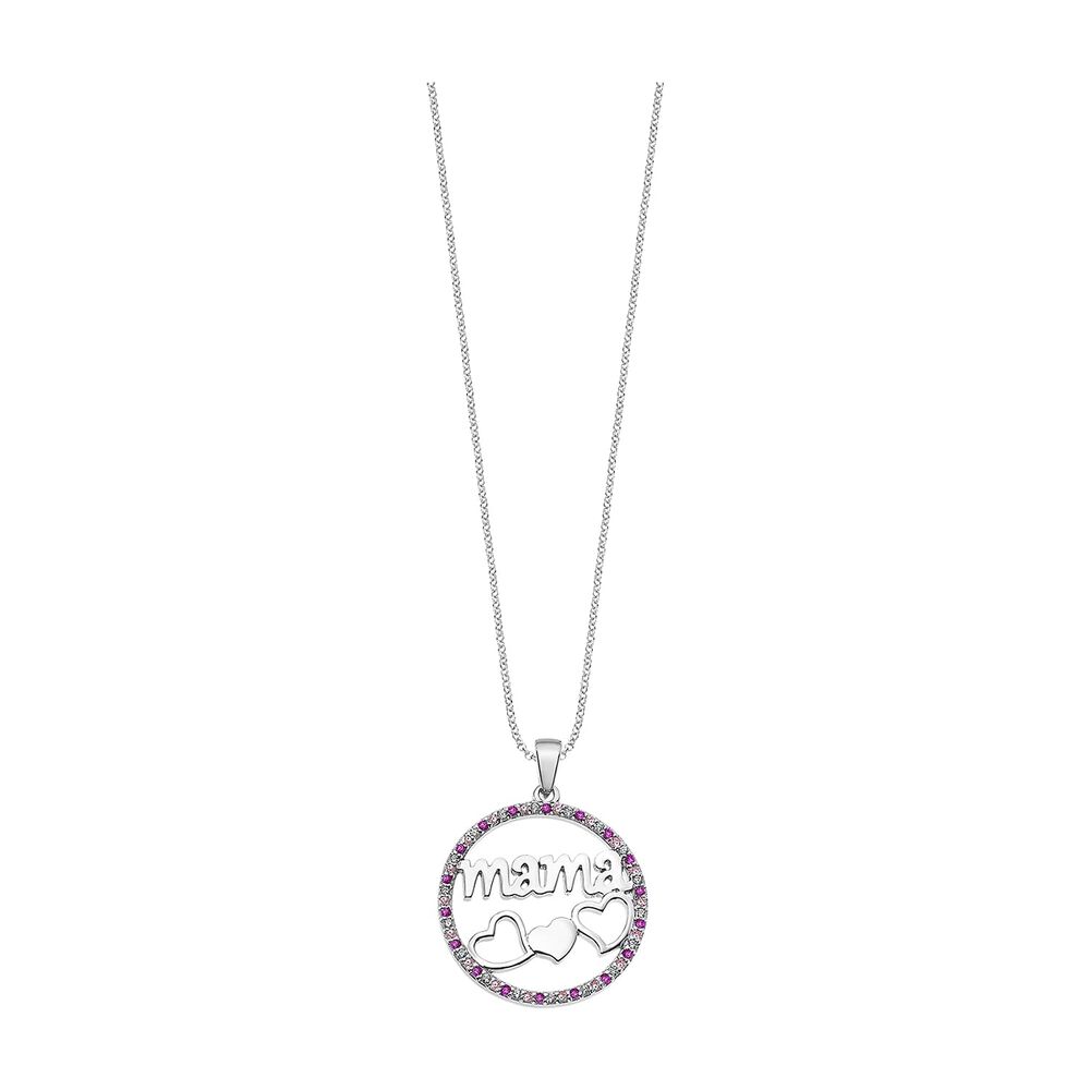 Collar Lp1809-1/2 Lotus Silver Mujer Mothers Love image number 0.0