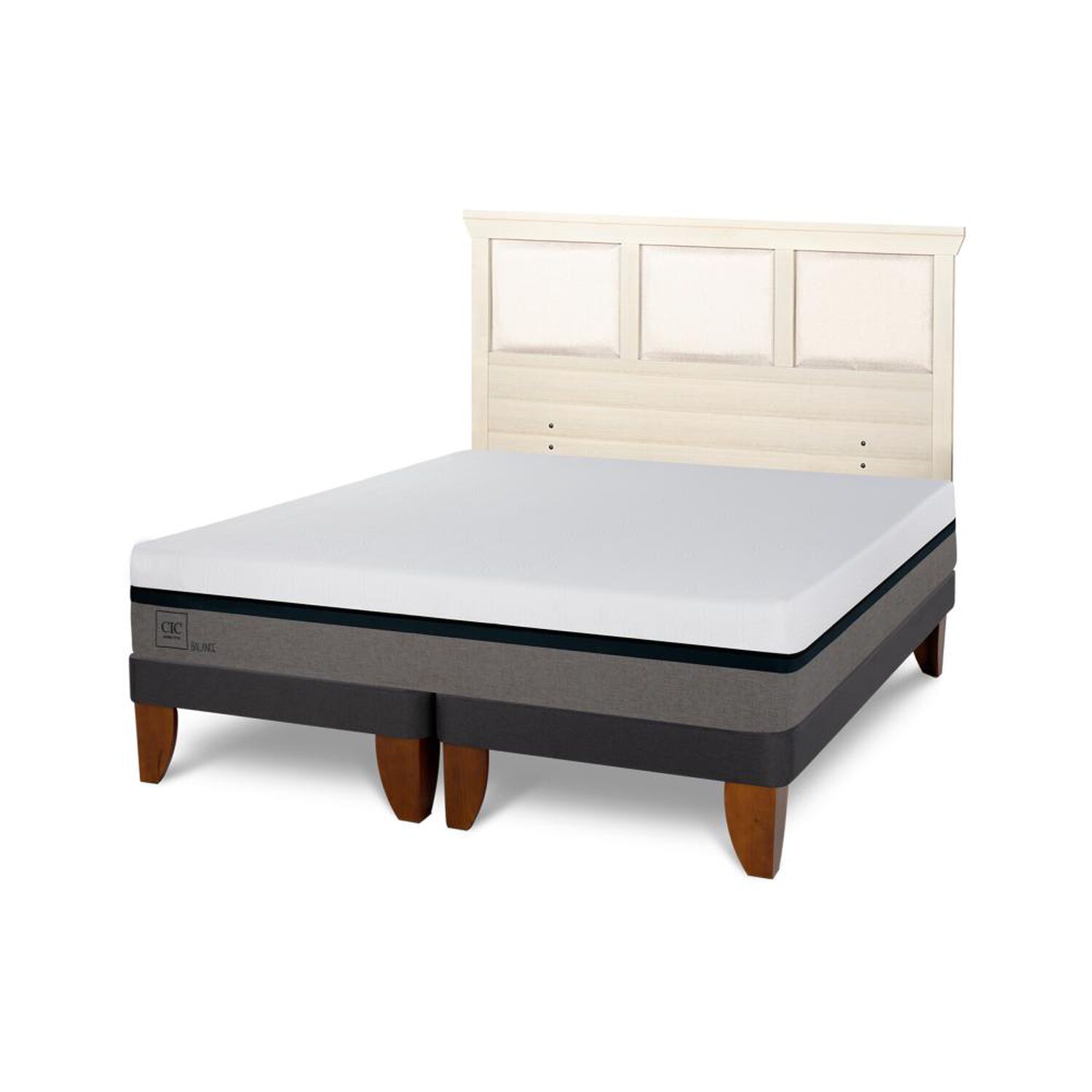 Cama Europea Cic Balance / 2 Plazas / Base Dividida + Respaldo image number 3.0