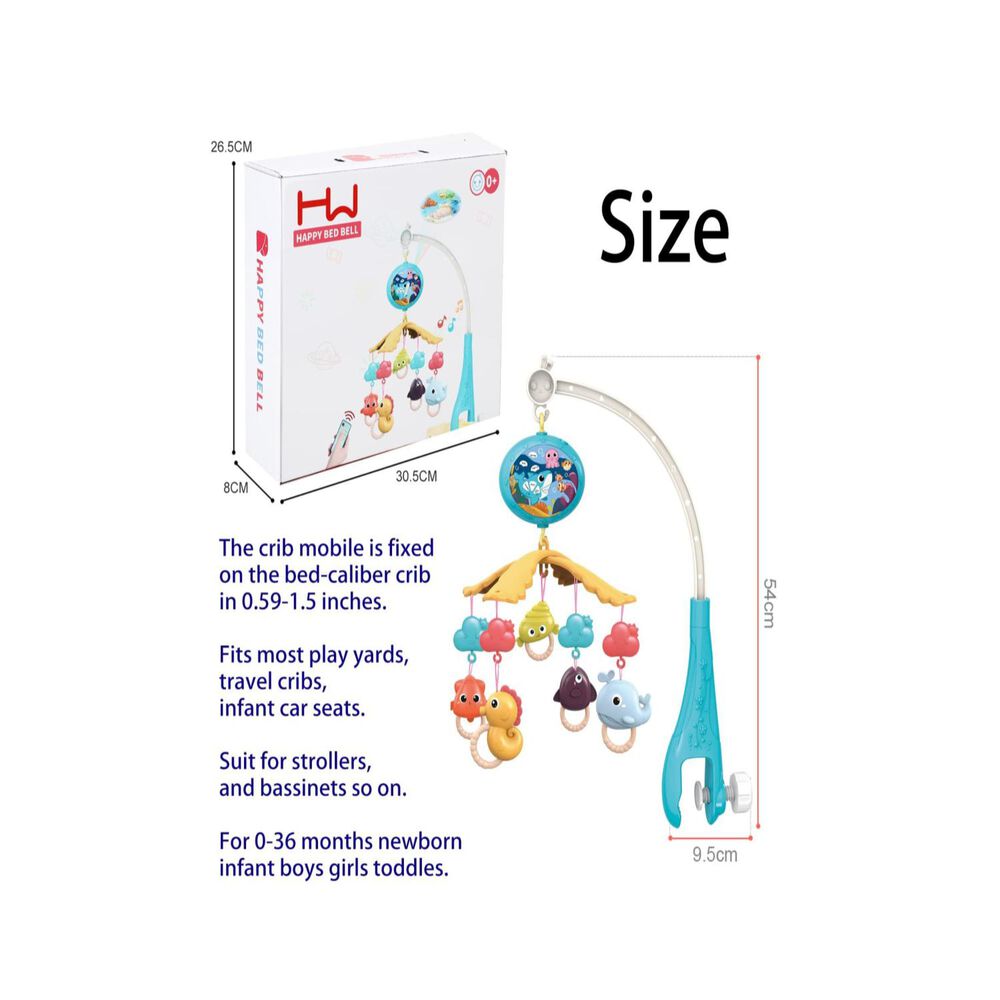 Movil De Cuna Mundo Marino Con Luces Y Sonidos Infantil image number 2.0