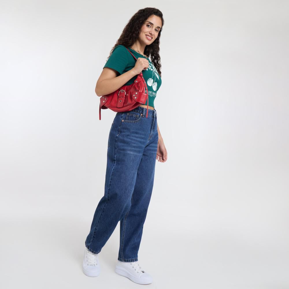 Jeans Tiro Medio Barrel Mujer Freedom image number 1.0
