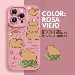 Carcasa Funda Silicona Iphone 16 Pro Max Capibara Antigolpes