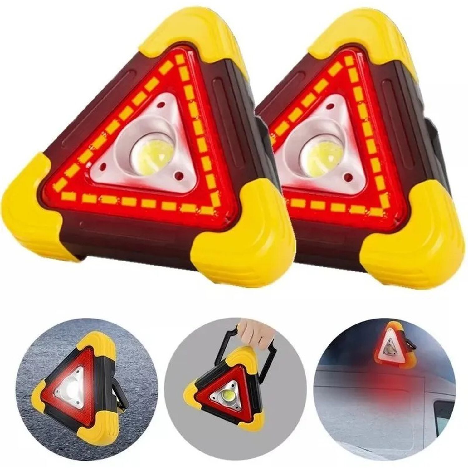 Linterna Emergencia Triangular Led Intermitente Portatil Obs image number 2.0
