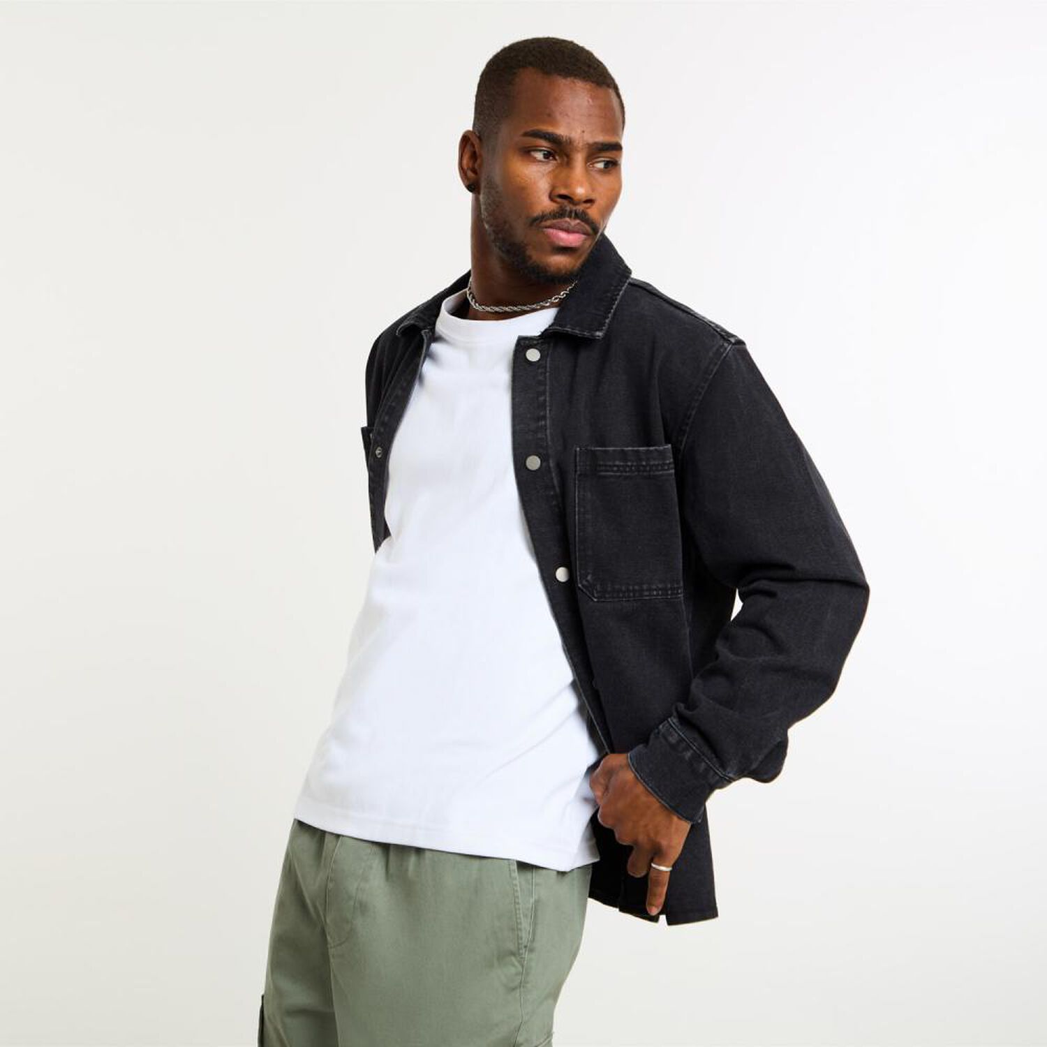 Chaqueta Denim Manga Larga Hombre Rolly Go image number 2.0