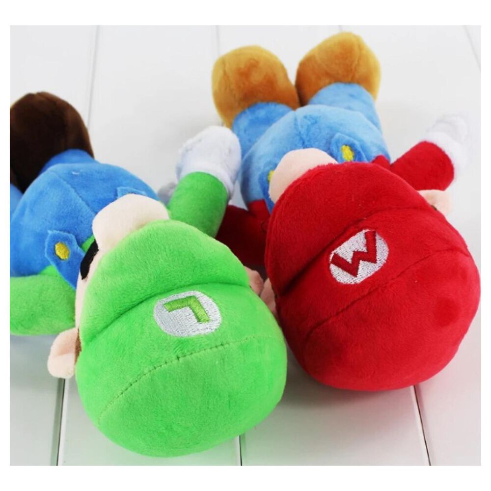 Juguete Pack 2 Peluches Mario Y Luiggi 28cm Infantil image number 2.0