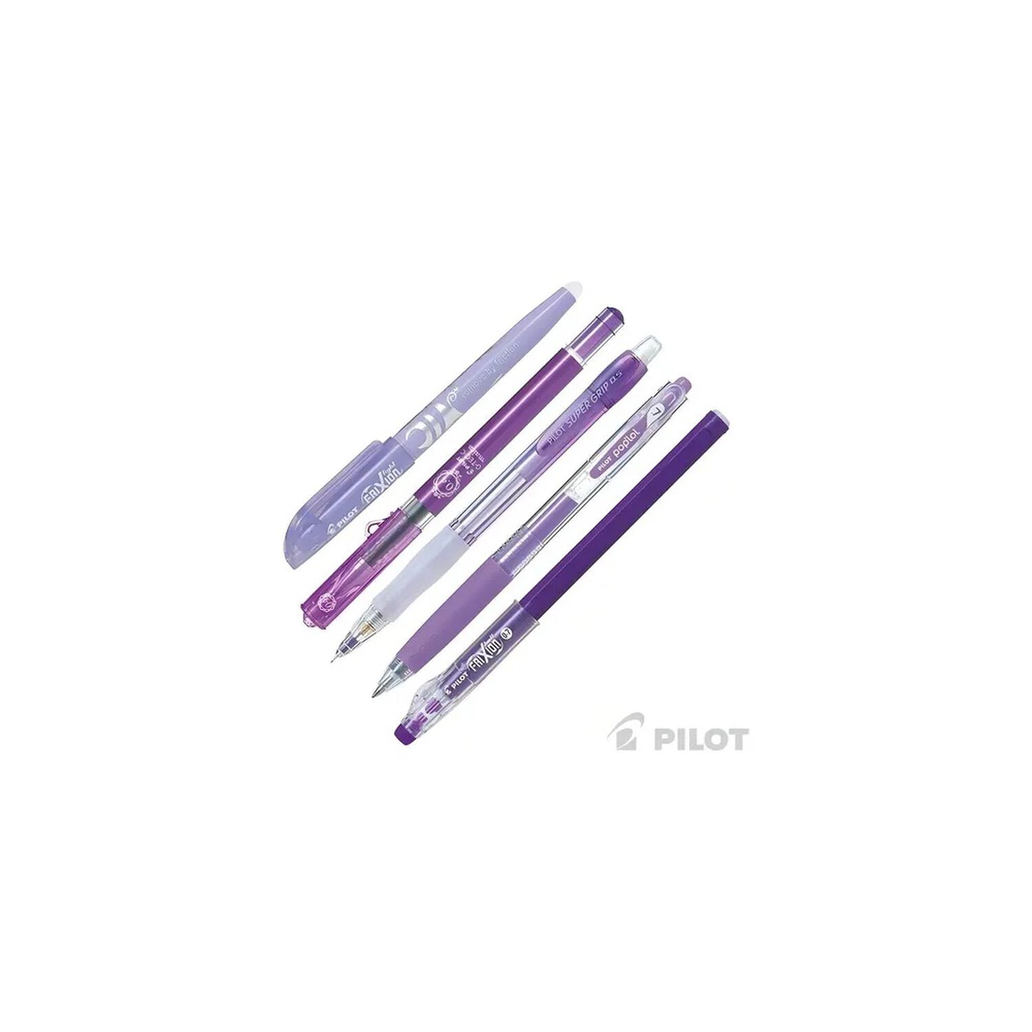 Set De 5 L&aacute;pices De Color Pilot Con Tonos Violeta Set Violeta image number 2.0