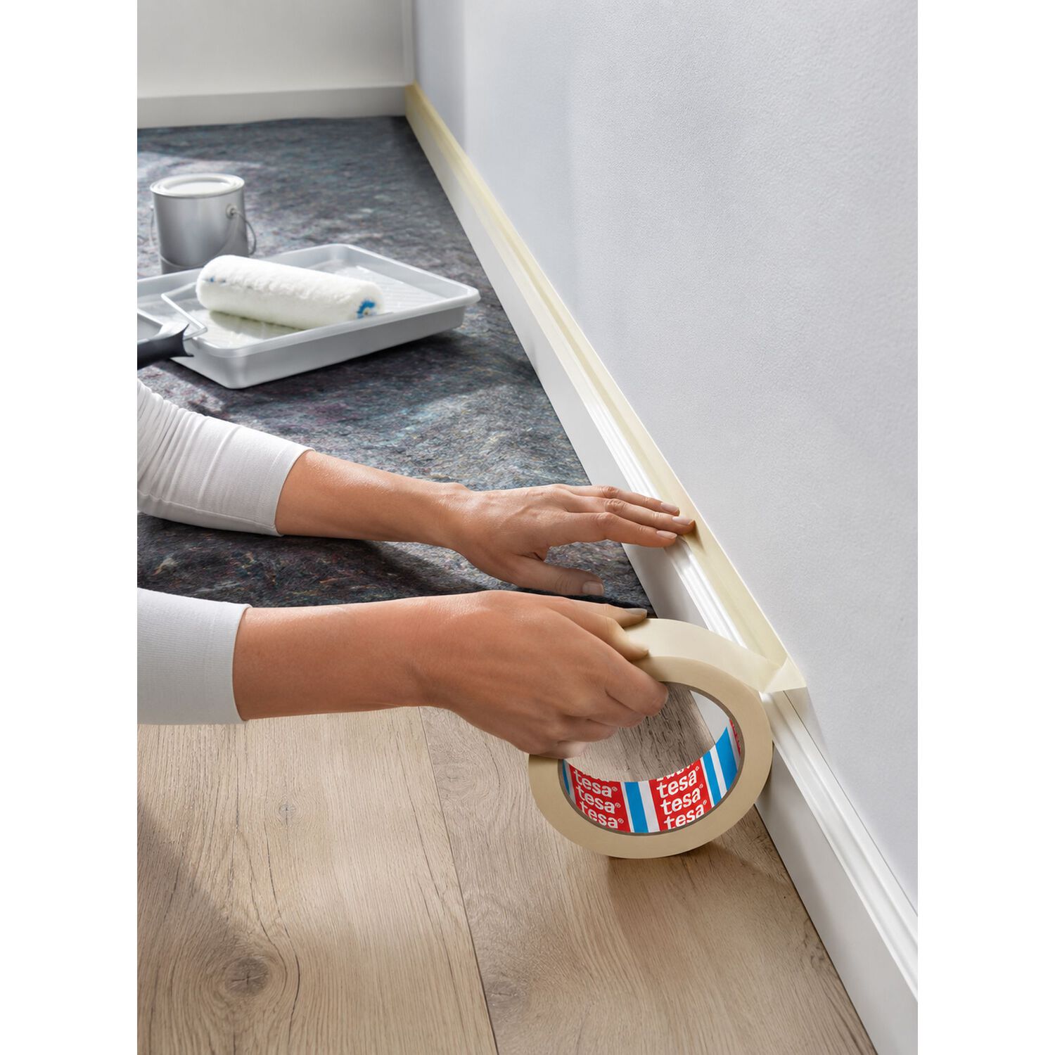 3 Cintas De Enmascarar Masking Tape Tesa 40 Mts X 48 Mm image number 1.0