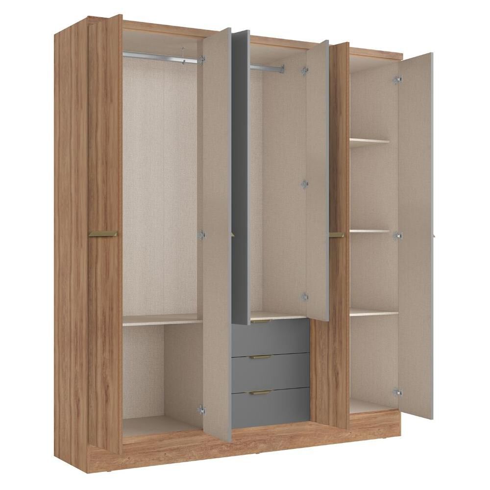 Cl&oacute;set Troy 6p + 3c Canela-titanio image number 2.0