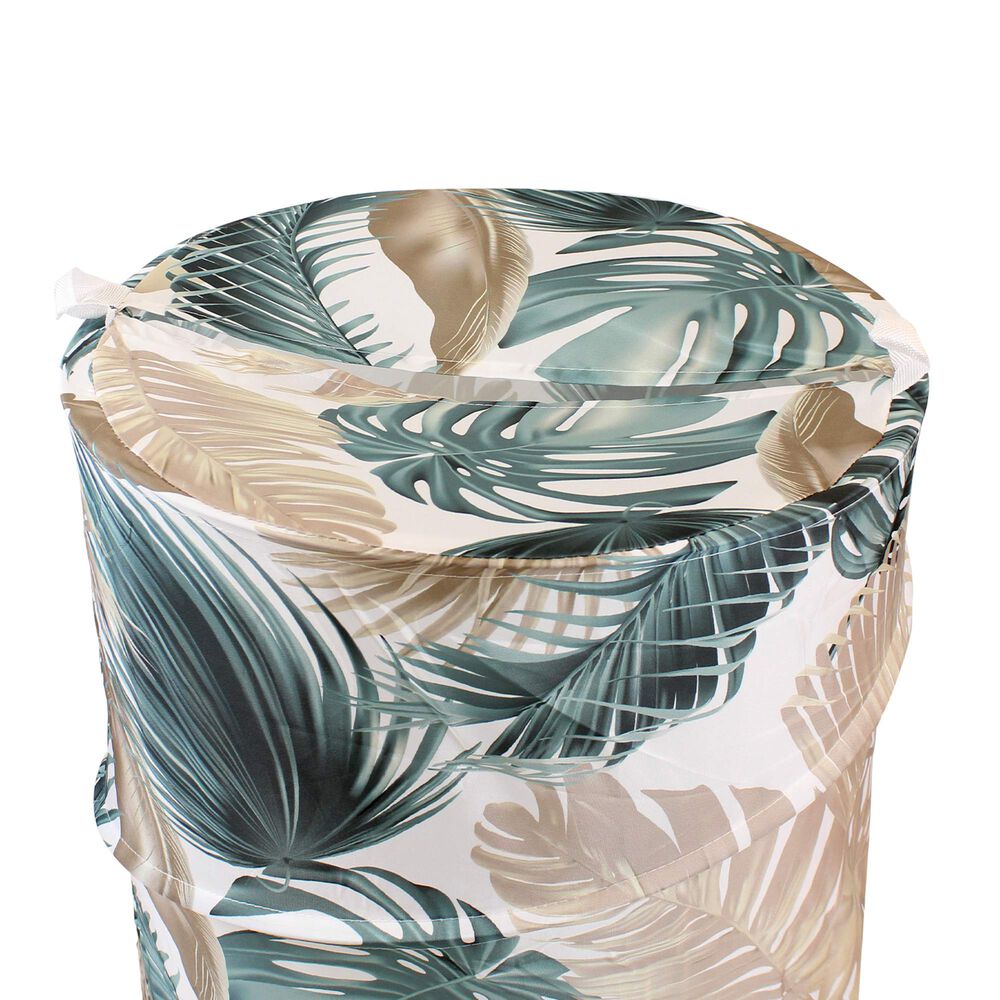 Cesto Para Ropa Plegable Nautica Home 42x55cm Hojas Tropicales image number 2.0