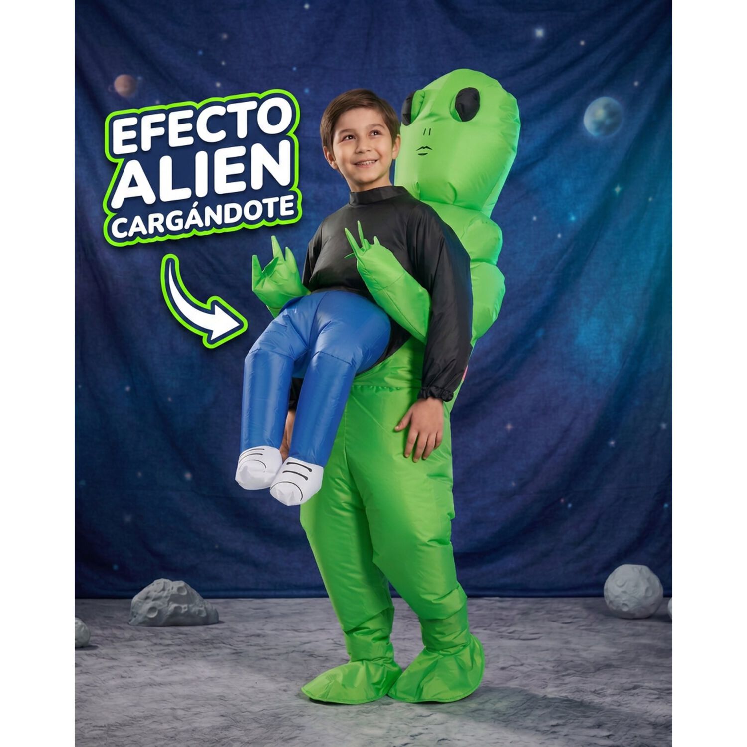 Disfraz Inflable Marciano Para Ni&ntilde;os image number 5.0