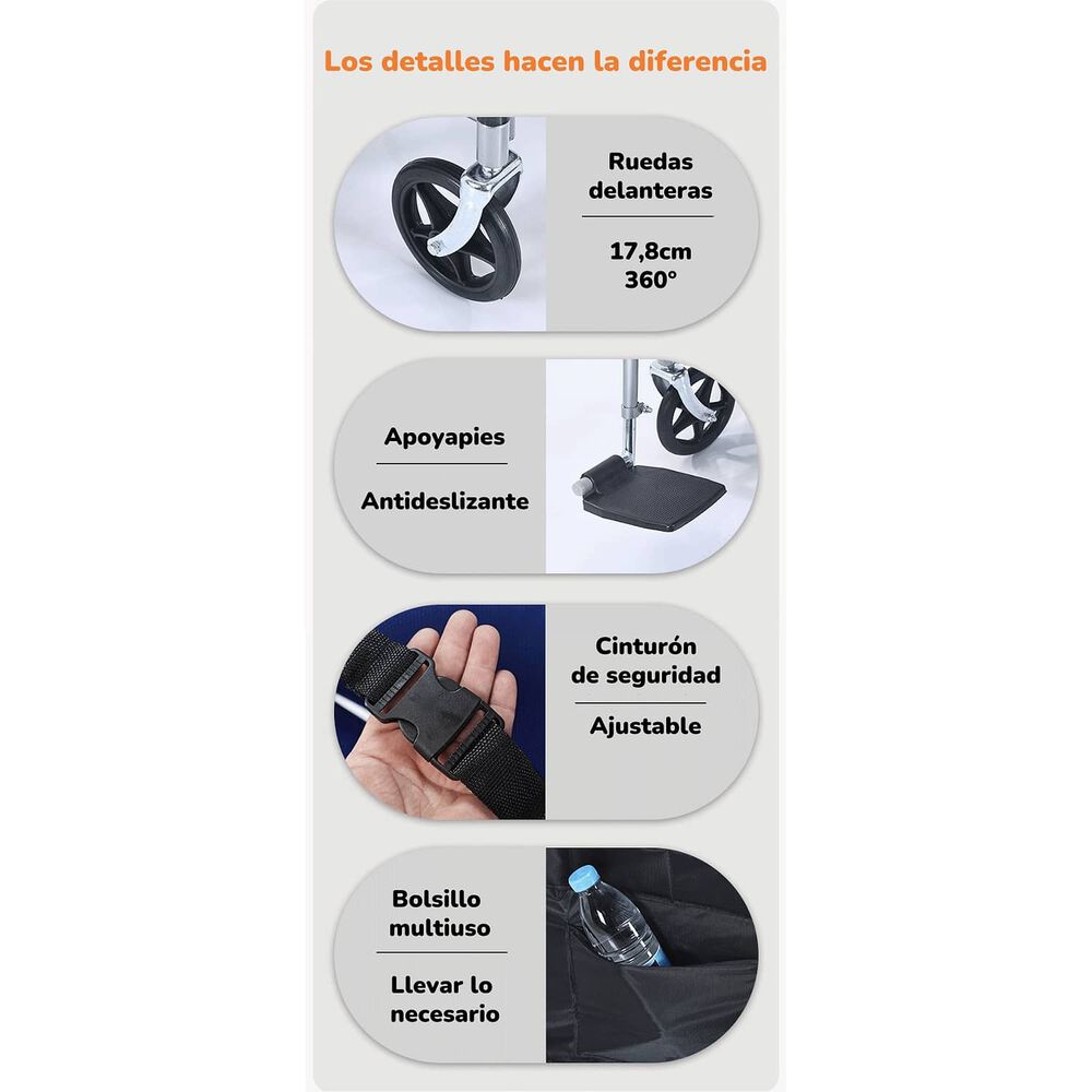 Silla De Ruedas Plegable Viene Armada Warm By Lubabycas image number 5.0