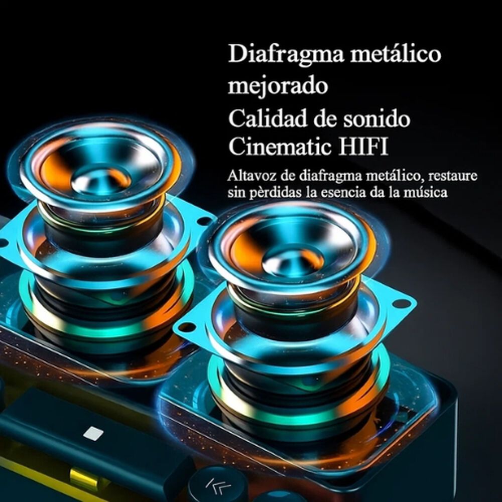 Altavoz Parlante Gamer Con Teclas Luz Rgb Bluetooth Pc image number 3.0