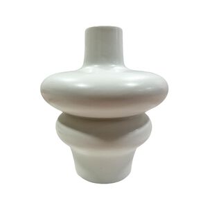 Florero Con Forma Blanco Az Home / 22 Cm