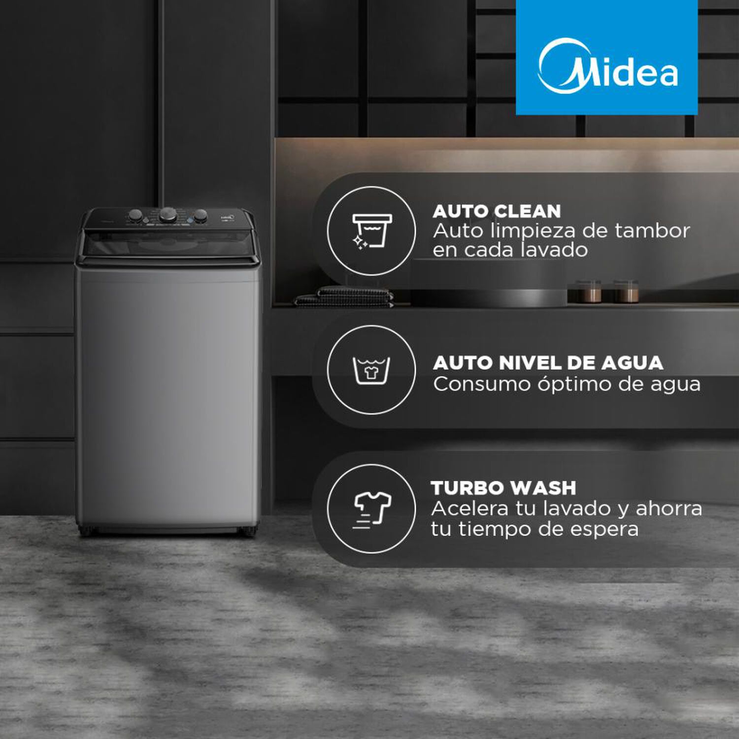 Lavadora Midea MA500W210/G / 21 Kg image number 3.0