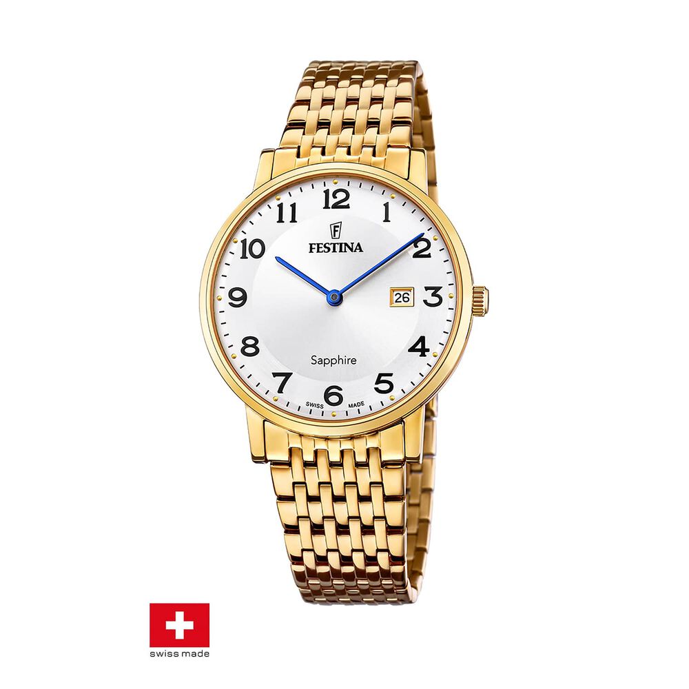 Reloj F20020/4 Festina Swiss Plateado Hombre Swiss Made image number 0.0