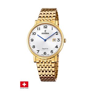 Reloj F20020/4 Festina Swiss Plateado Hombre Swiss Made