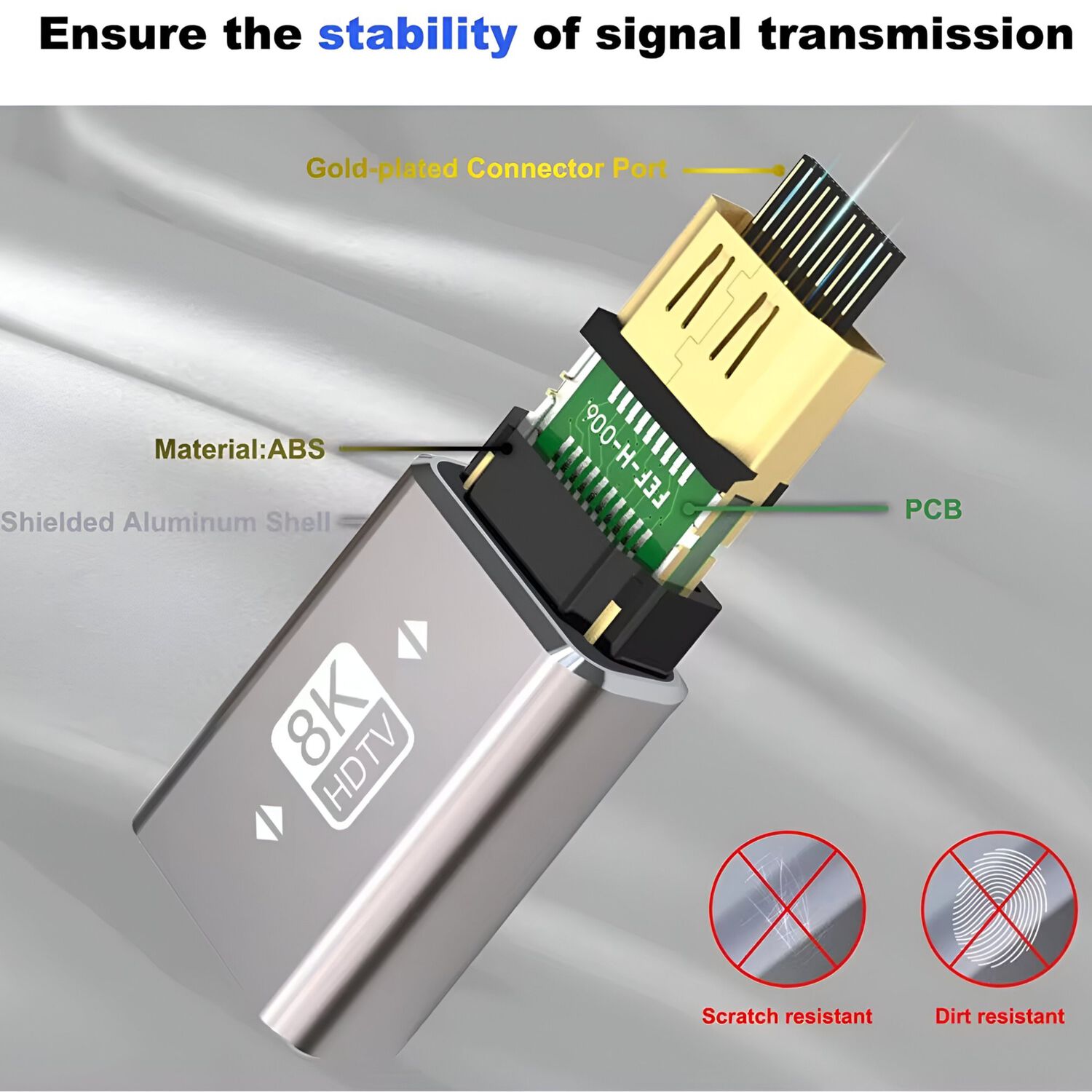 Copla Para Cables Hdmi A Hdmi 8k 18gbps 3d Birlink Br10317 image number 6.0