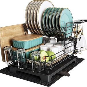 Secador Escurridor Platos 2 Niveles Desmontable Moderno