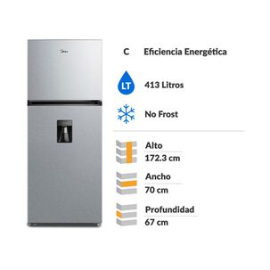 Refrigerador Top Freezer Midea MDRT580MTE50IN / No Frost / 413 Litros / C