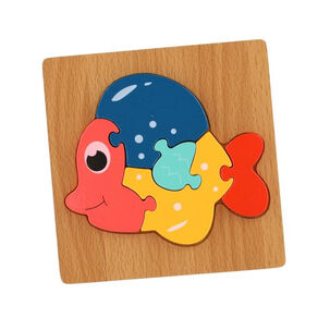 Puzzle Rompecabeza De Madera Encaje Didactico 15x15cm Ni&ntilde;os Tortuga