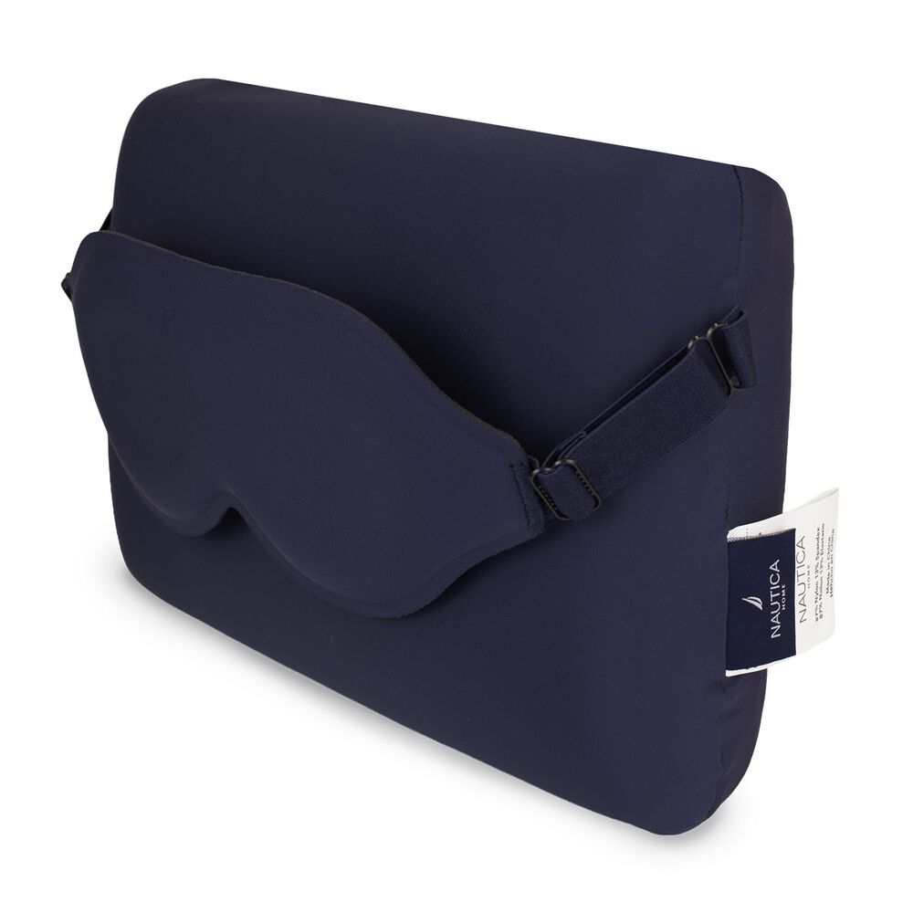 Kit De Sue&ntilde;o Almohada De Viaje Azul Nautica image number 2.0