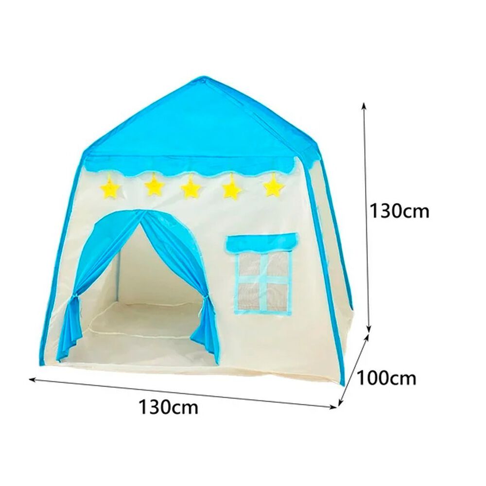 Tienda De Juegos Carpa Plegable Para Ni&ntilde;os Castillo Azul image number 1.0