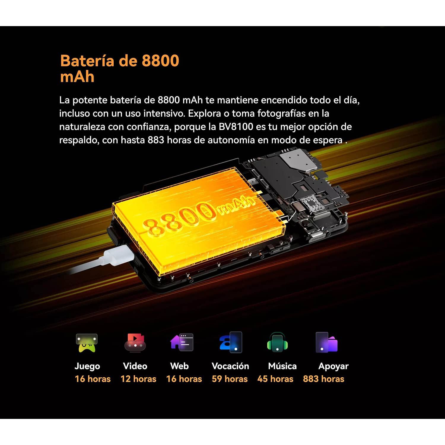 Blackview Bv8100 - Smartphone Rugged 50 Mp, Pantalla 2.4k, Bater&iacute;a 8800 Mah image number 6.0