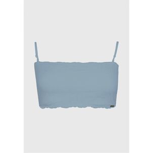 Top Strapless Encaje Celeste 2rios