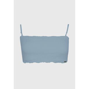 Top Strapless Encaje Celeste 2rios