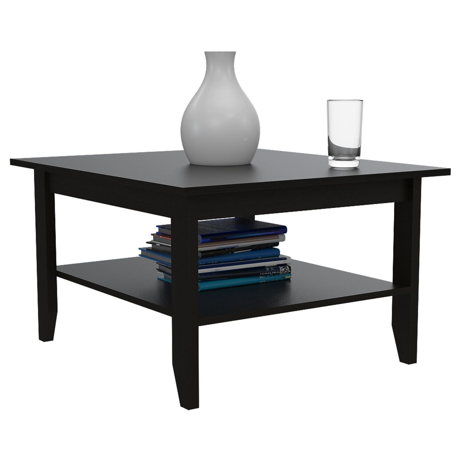 Mesa De Centro 1 Estante Fm-004n Negro image number 1.0