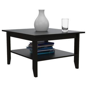 Mesa De Centro 1 Estante Fm-004n Negro