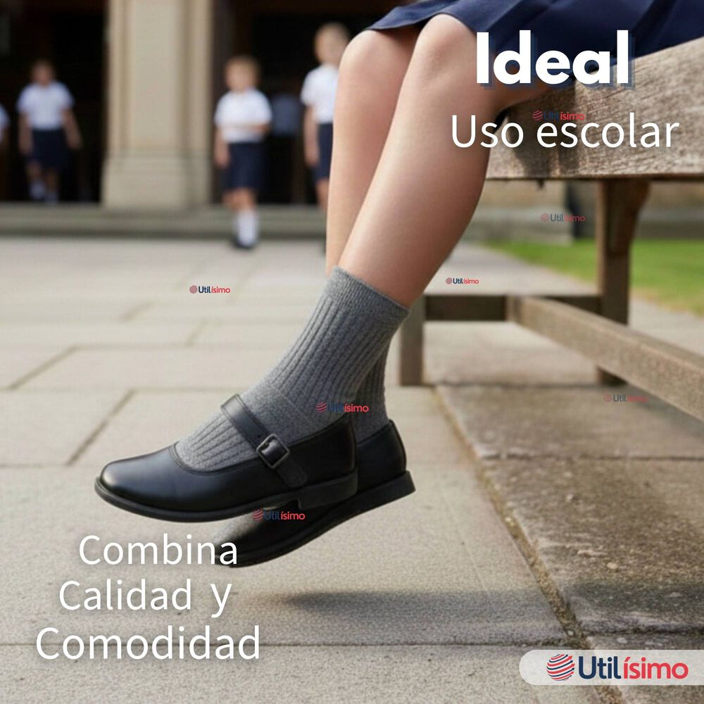 Pack 3 Calcet&iacute;nes Escolares Corto Bamb&uacute; Gris Ni&ntilde;o Y Nina image number 4.0