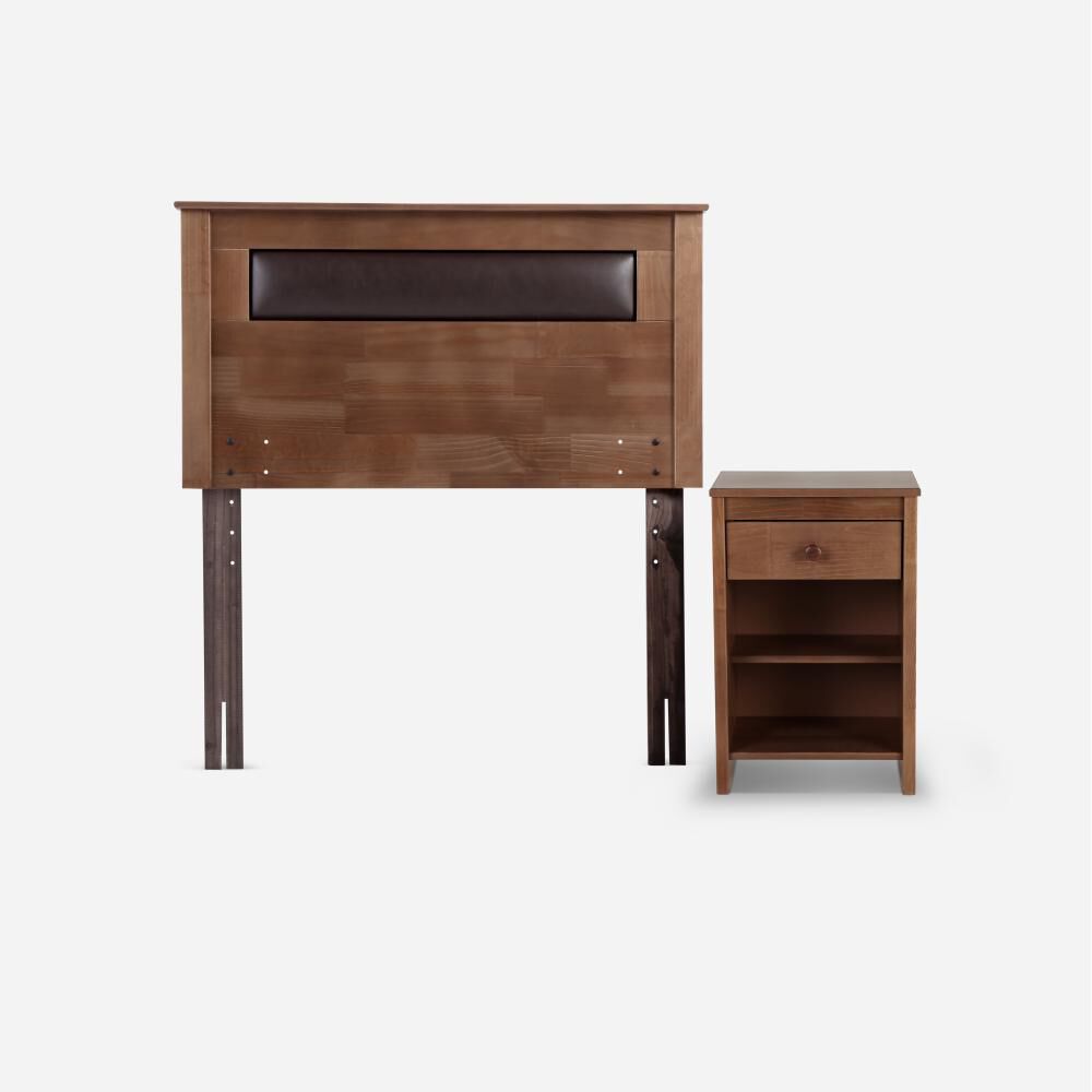 Cama Europea Rosen New Style 4 Plus / 1.5 Plazas / Base Normal + Set De Maderas Ferrara image number 2.0