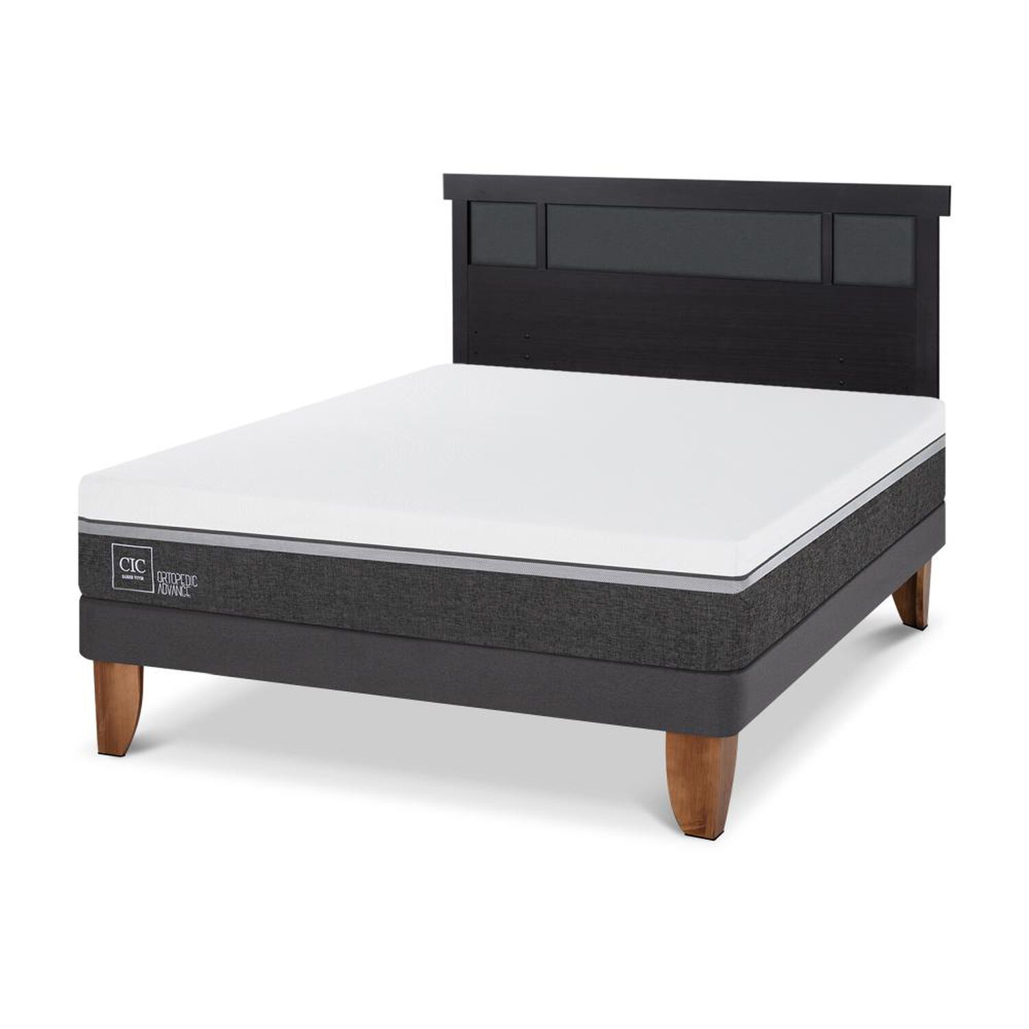 Cama Europea Cic Ortopedic Advance / 2 Plazas / Base Normal + Respaldo image number 4.0