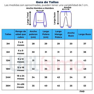 Set 2 Piezas Conjunto Buzo Poler&oacute;n Ni&ntilde;o 100% Algod&oacute;n Cool Times