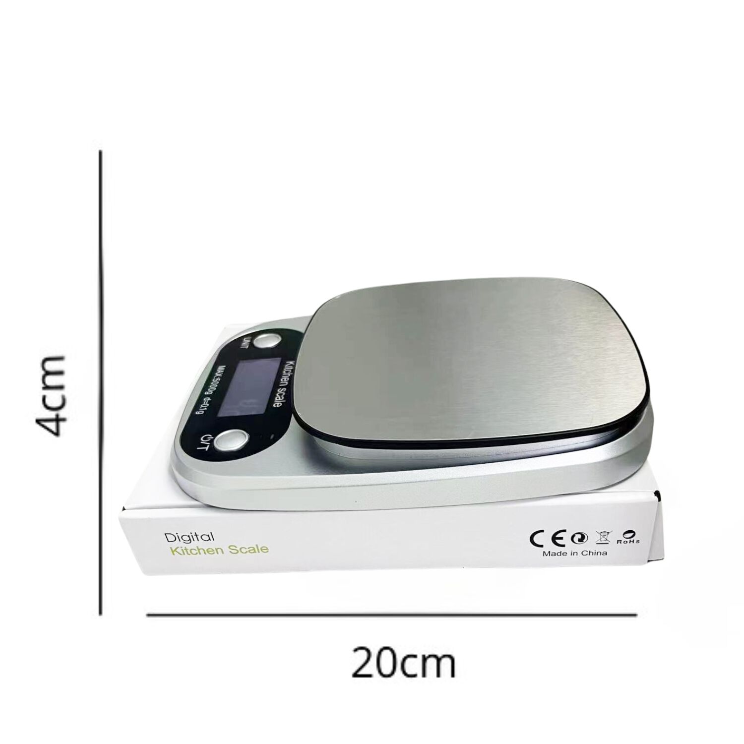 Balanza Gramera Pesa Digital De Cocina 10 Kgs Con Pilas image number 1.0