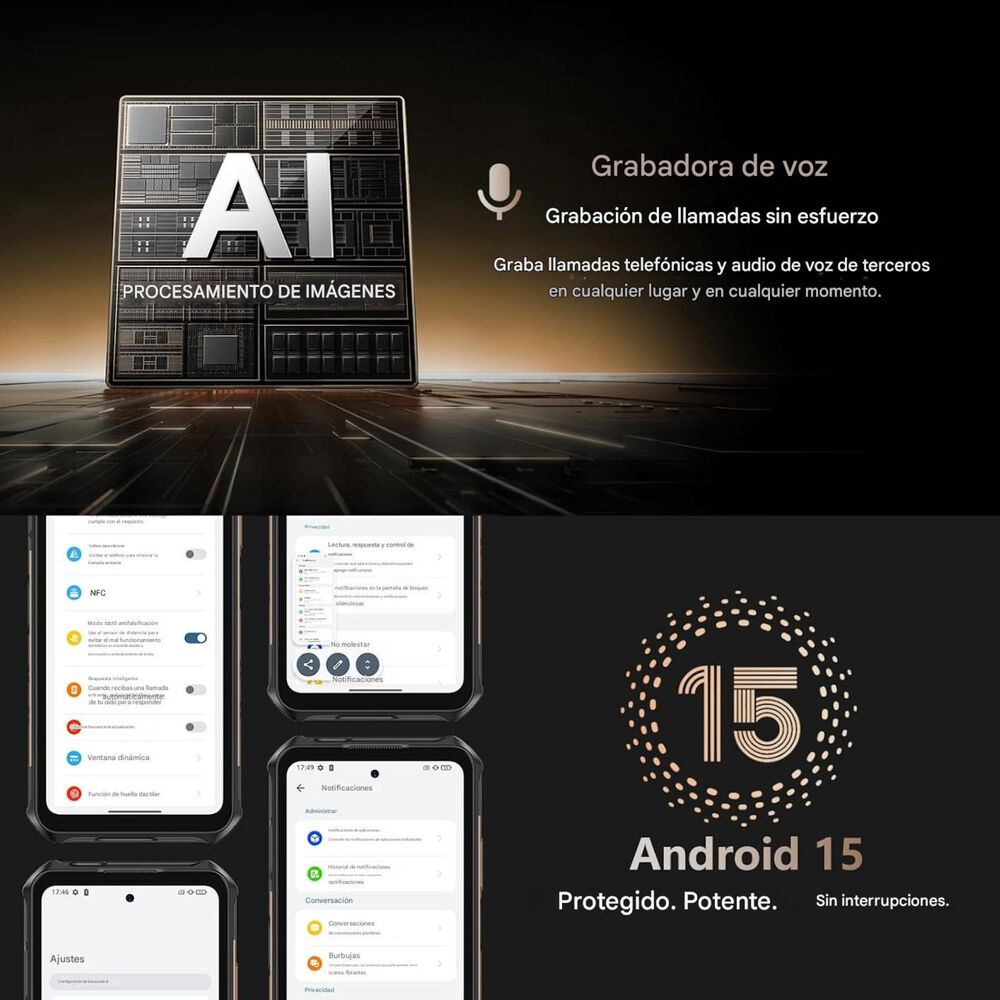 Celular Rugged Ulefone Armor X16 Pro 10360mah 5g 16gb/256gb image number 4.0