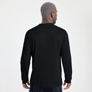Polera Deportiva Lisa Manga Larga Cuello V Hombre Pro Soccer