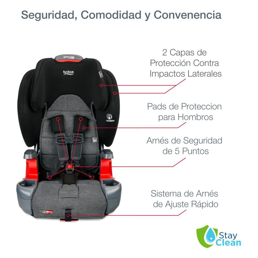 Silla De Auto Butaca Britax Grow With You Ct Stainless image number 3.0