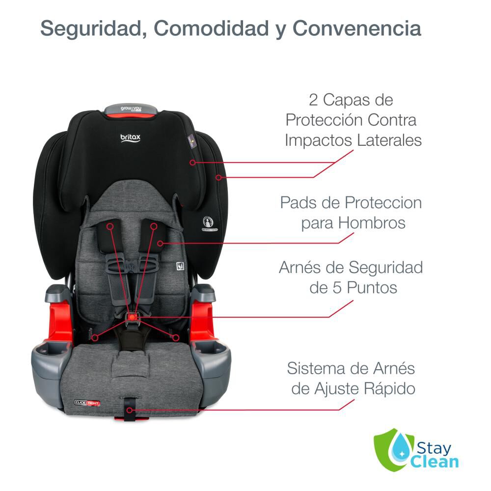 Silla De Auto Butaca Britax Grow With You Ct Stainless