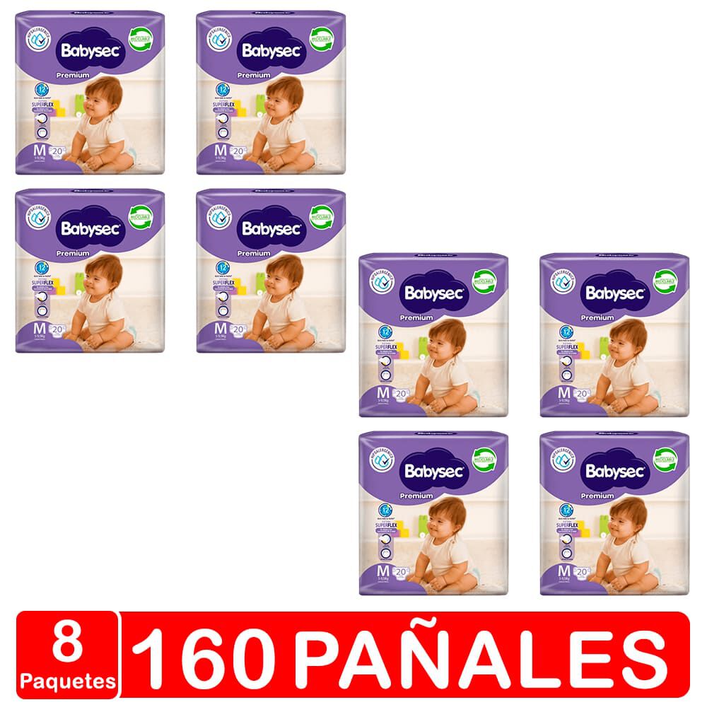 Pañales Babysec - Premium - Talla M 160 Pañales image number 0.0