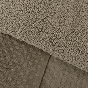 Plum&oacute;n Sherpa Mashini Corduroy Coral / 2 Plazas
