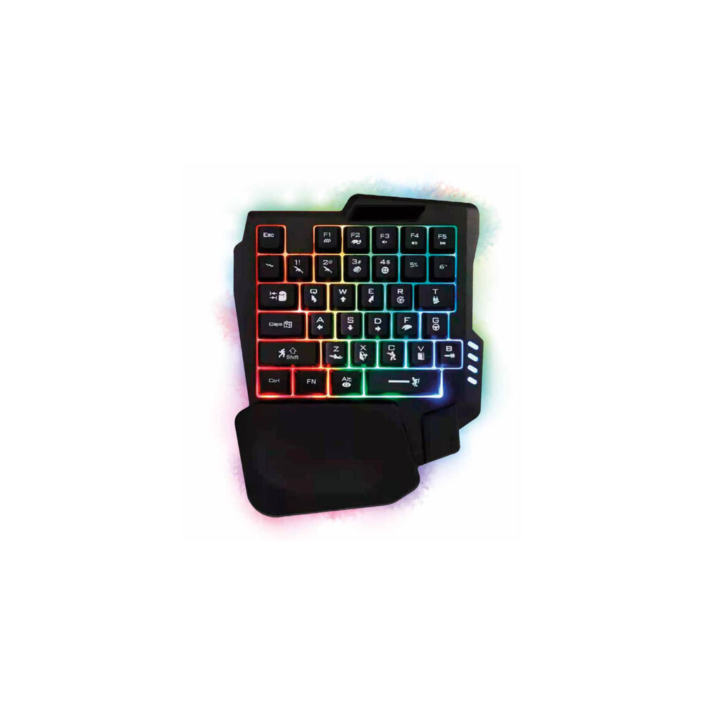 Teclado Gamer De Una Mano 35 Teclas Retroiluminado - Ps image number 0.0
